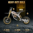 Electric Dirt Bike with 3000W Motor, Tcdjtc Electric Motorcycle with 37MPH Max Speed, Kids & Adults Dirt Bike for Ages 13 and up, Kids Motorcycle with 50 Miles Max Range, Dual Hydraulic Disc Brakes