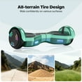 Tcdjtc Hoverboard with Bluetooth and Led Lights, Balance Board for Kids, Kids Outdoor Toys with 9 Mph Max Speed, All Terrain Hoverboard with UL 2272 Safety Standard