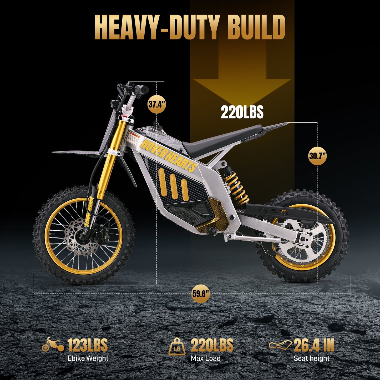 Electric Dirt Bike with 3000W Motor, Pescroa Electric Motorcycle with 42MPH Max Speed, Kids & Adults Dirt Bike for Ages 13+, Kids Motorcycle with 50 Miles Max Range, Dual Hydraulic Disc Brakes