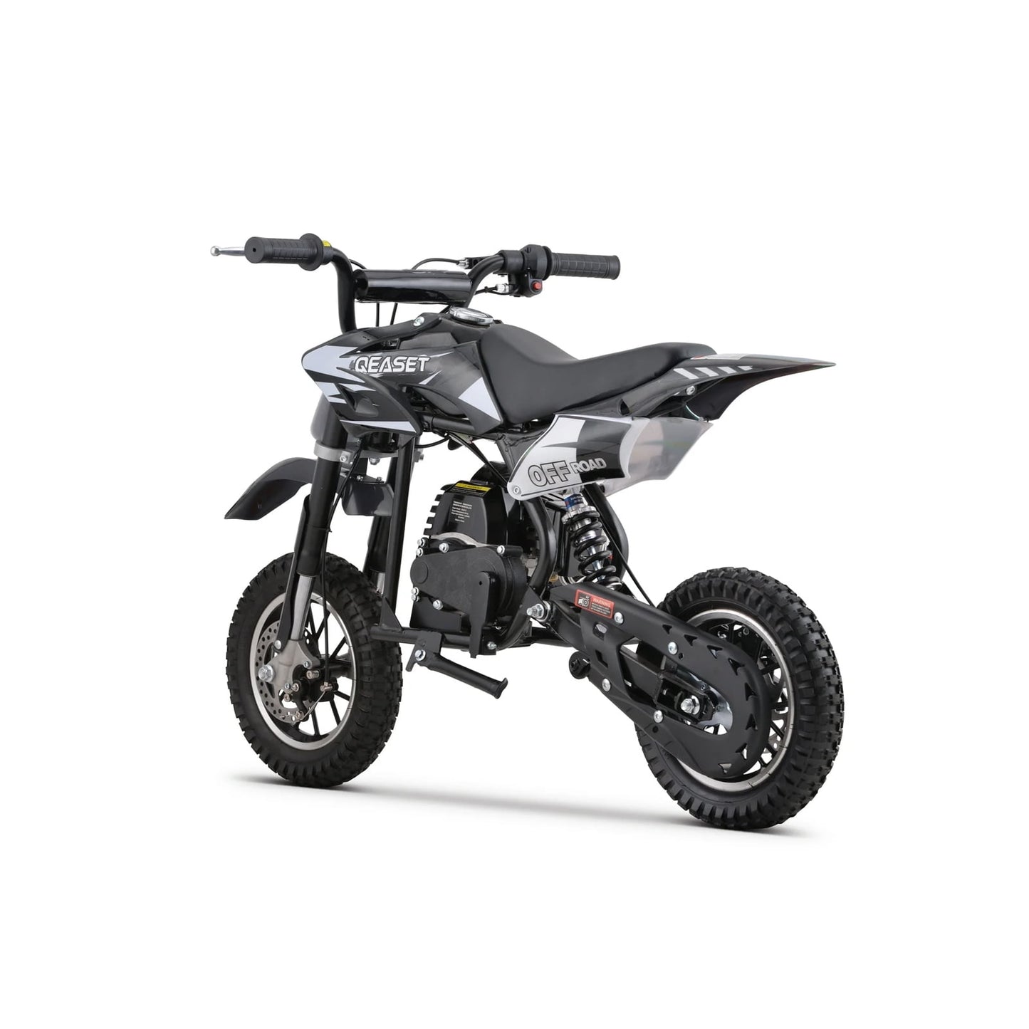 QEASET 49CC Dirt Bike, Gas Powered Mini Bike, Black