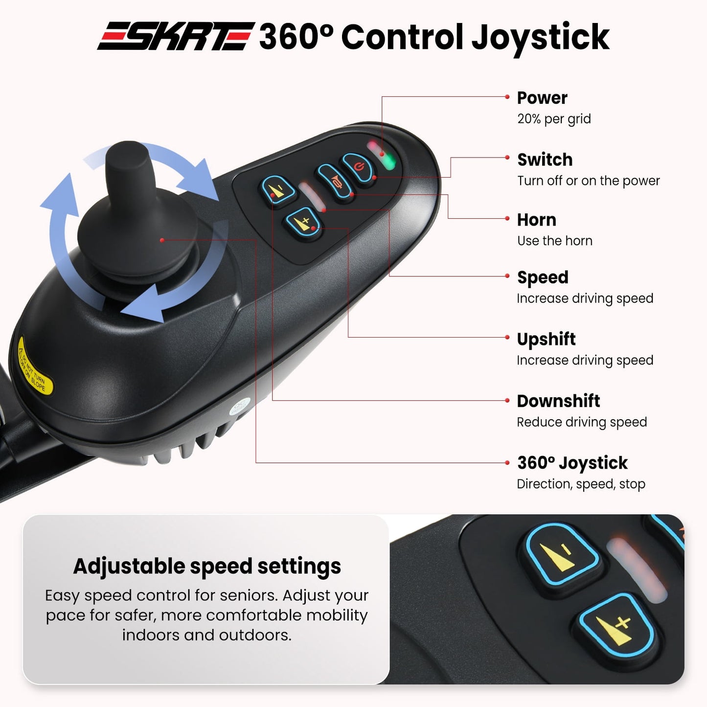 Aoemoe 71 Lbs Electric Wheelchair 15+ Miles Long Travel Range, Foldable & Lightweight Motorized Wheelchair with Safety Features Hold Up 286lbs, Ideal for Seniors & Travel