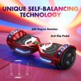 Electric Scooter with Bluetooth Speakers, Hover Off Road Board Electric Scooter with LED Lights & 400W Motor, Kids Scooter with 9MPH Max Speed, Tcdjtc Self-Balance Scooter for Kids