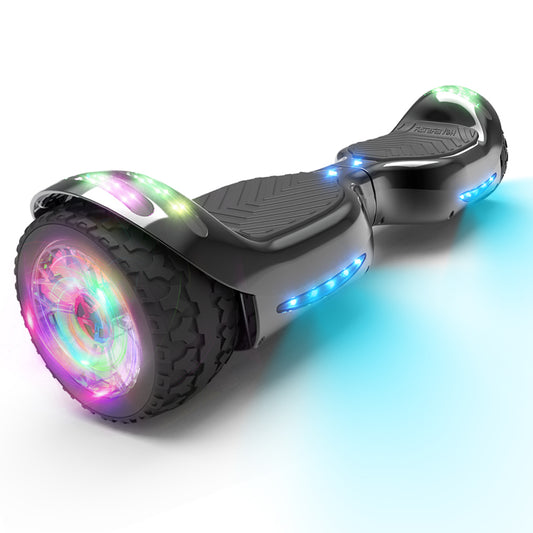 MOSTA All Terrain Self-Balance Scoote ,Electric Scooter Board for Kids & Adults with Bluetooth and Led Lights,6.5 inch,165 lbs capacity Perfect Gift