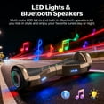 Hover Off Road Board Electric Scooter with LED Lights & 400W Motor, Kids Scooter with 9MPH Max Speed, Electric Scooter with Bluetooth Speakers, Tcdjtc Self-Balance Scooter for Kids