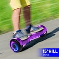 Off Road Hoverboards with Bluetooth, Tcdjtc Self Balancing Scooter with LED Lights, 6.5" Tires