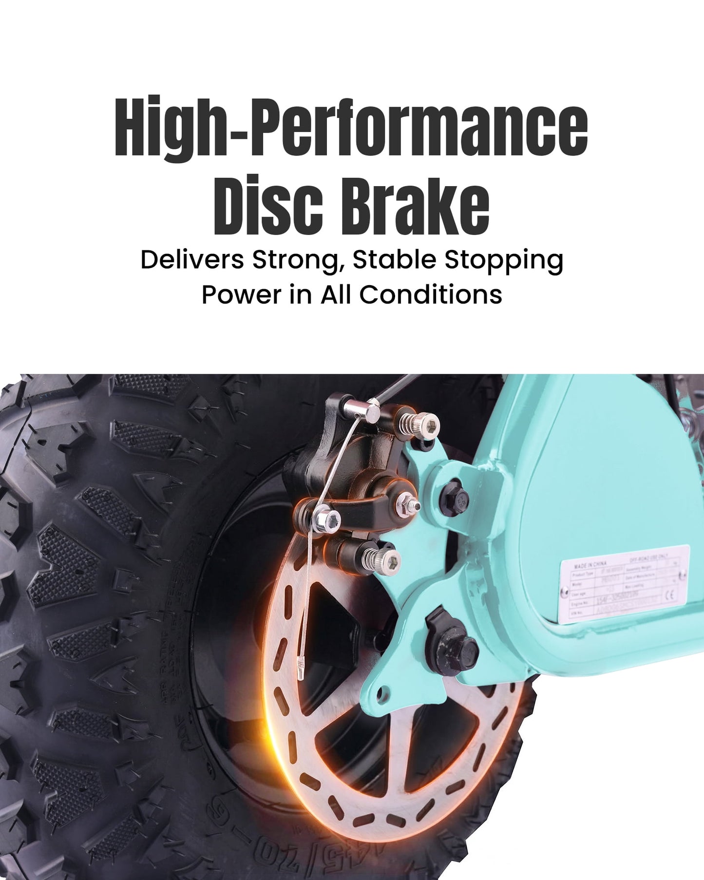 Aoemoe 105cc 4-Stroke Gas Dirt Bike Teal
