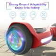 Kids Scooter with 9MPH Max Speed, Electric Scooter with Bluetooth Speakers, Tcdjtc Self-Balance Scooter for Kids, Hover Off Road Board Electric Scooter with LED Lights & 400W Motor