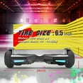 Tcdjtc Flash Wheel Hoverboard 6 In. Bluetooth Speaker with LED Light Self Balancing Wheel Electric Scooter