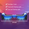Off Road Electric Scooter with LED Lights & 400W Motor, Tcdjtc Self-Balance Scooter for Kids, Electric Scooter with Bluetooth Speakers, Kids Scooter with 9MPH Max Speed, All Terrain Scooter