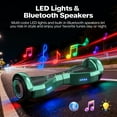 Tcdjtc Hoverboard with Bluetooth and Led Lights, Balance Board for Kids, Kids Outdoor Toys with 9 Mph Max Speed, All Terrain Hoverboard with UL 2272 Safety Standard