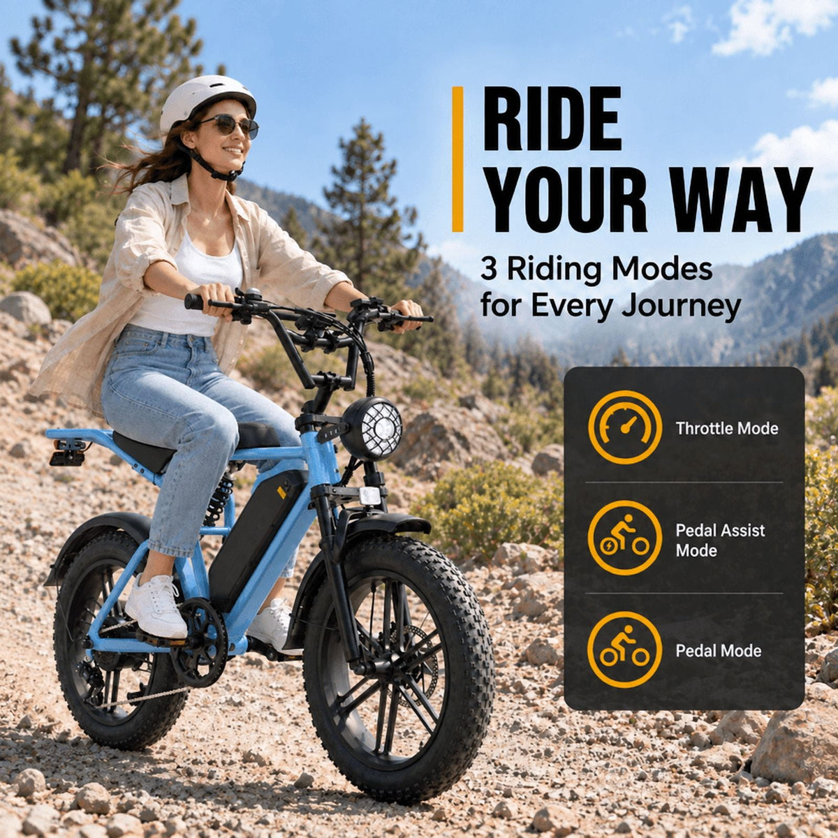 750W Motor Ebike for Adult, Pescroa Electric Bike for Adult, 28MPH, Adult Electric Bicycles with 130Miles Range APP Control, 2Pack 48V 15Ah Removable Battery Electric Bike with 500LBS Max Weight