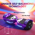 Tcdjtc Hoverboard with Bluetooth and Led Lights, Balance Board for Kids, Kids Outdoor Toys with 9 Mph Max Speed, All Terrain Hoverboard with UL 2272 Safety Standard