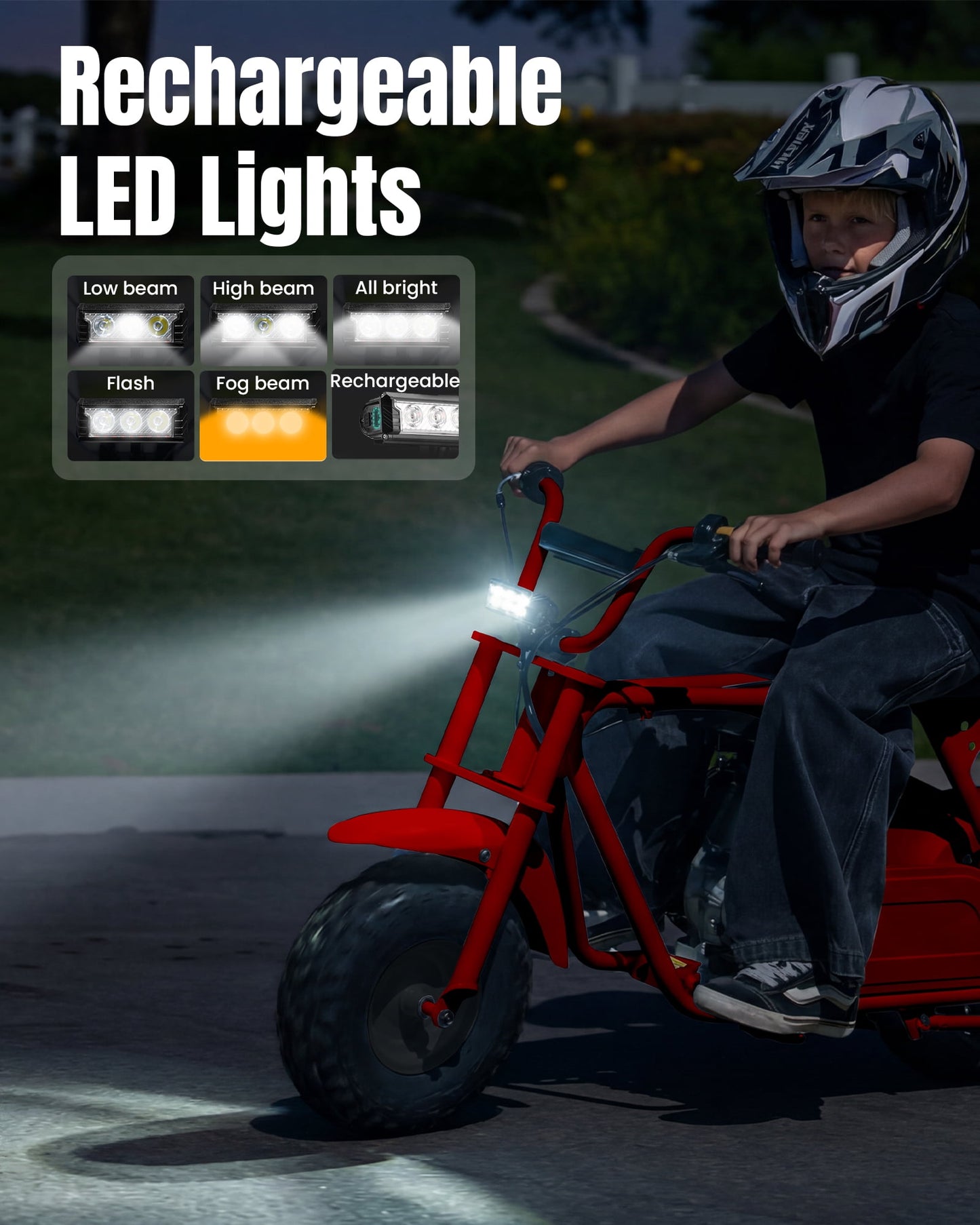 Aoemoe 105cc 4-Stroke Gas Dirt Bike Red