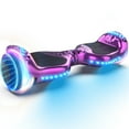 Tcdjtc Self-Balance Scooter for Kids, Kids Scooter with 9MPH Max Speed, Electric Scooter with Bluetooth Speakers, Hover Off Road Board Electric Scooter with LED Lights & 400W Motor