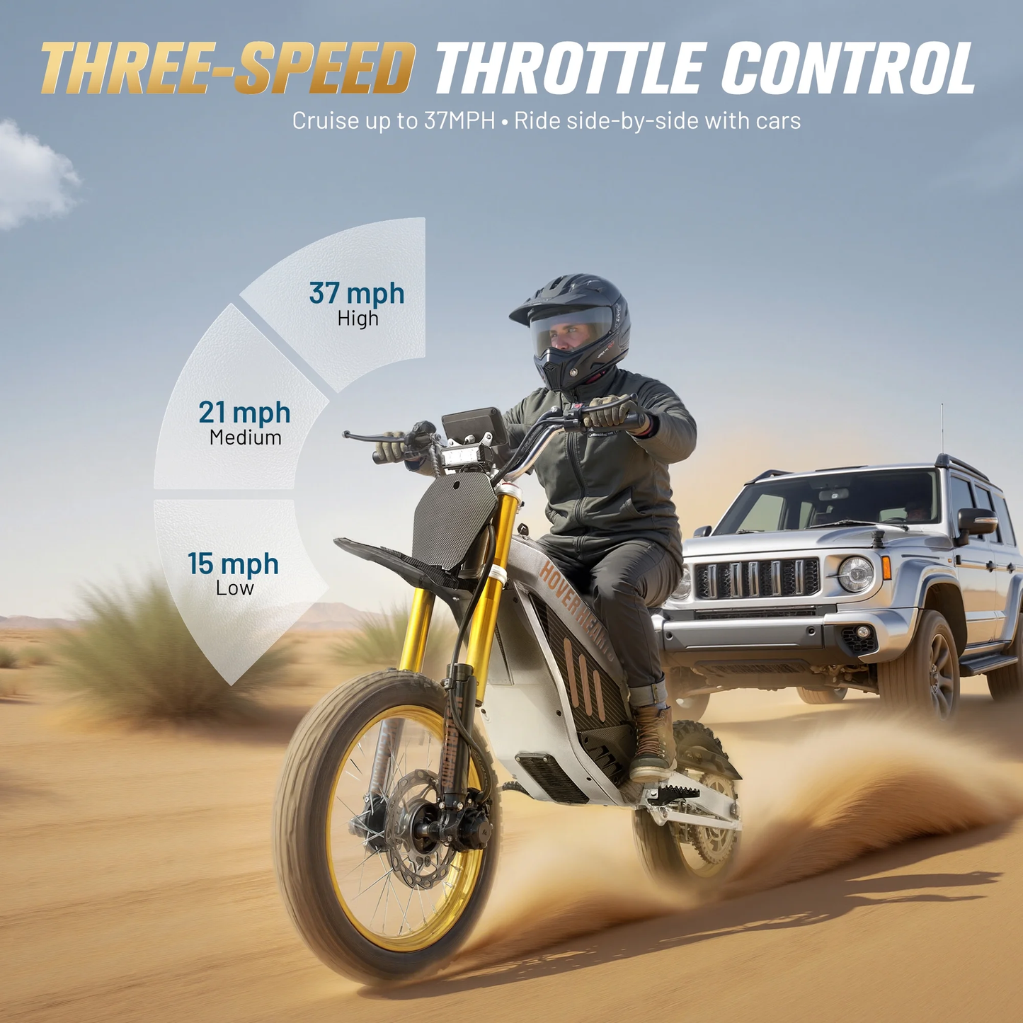 Aoemoe 48V 3000W (Peak Power) Electric Dirt Bike for Teens, 50-55km/h, 40km Range, Off-Road Li-Battery