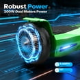 Off Road Electric Scooter with LED Lights & 400W Motor, Tcdjtc Hover Self-Balance Scooter for Kids Board, Electric Scooter with Bluetooth Speakers, Kids Scooter with 9MPH Max Speed, All Terrain