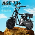 Tcdjtc 99cc Gas Powered Mini Dirt Bike, 21MPH Off-Road Motorcycle for Kids and Adults, Dual Disc Brakes, Rear Suspension, As Gifts for Kids, Halloween Gift, Christmas Gift