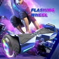 Tcdjtc Flash Wheel hover board 6 In. Bluetooth Speaker with LED Light Self Balancing Wheel Electric Scooter