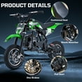49cc Dirt Bike for Kids, Tcdjtc Gas Dirt Bike with 27 Miles Max Range, Kids Dirt Bike with 18 MPH Max Speed, Gas Powered Dirt Bike with 132 LBS Capacity, Mini Motorcycles for Kids, Gas Mini Bike