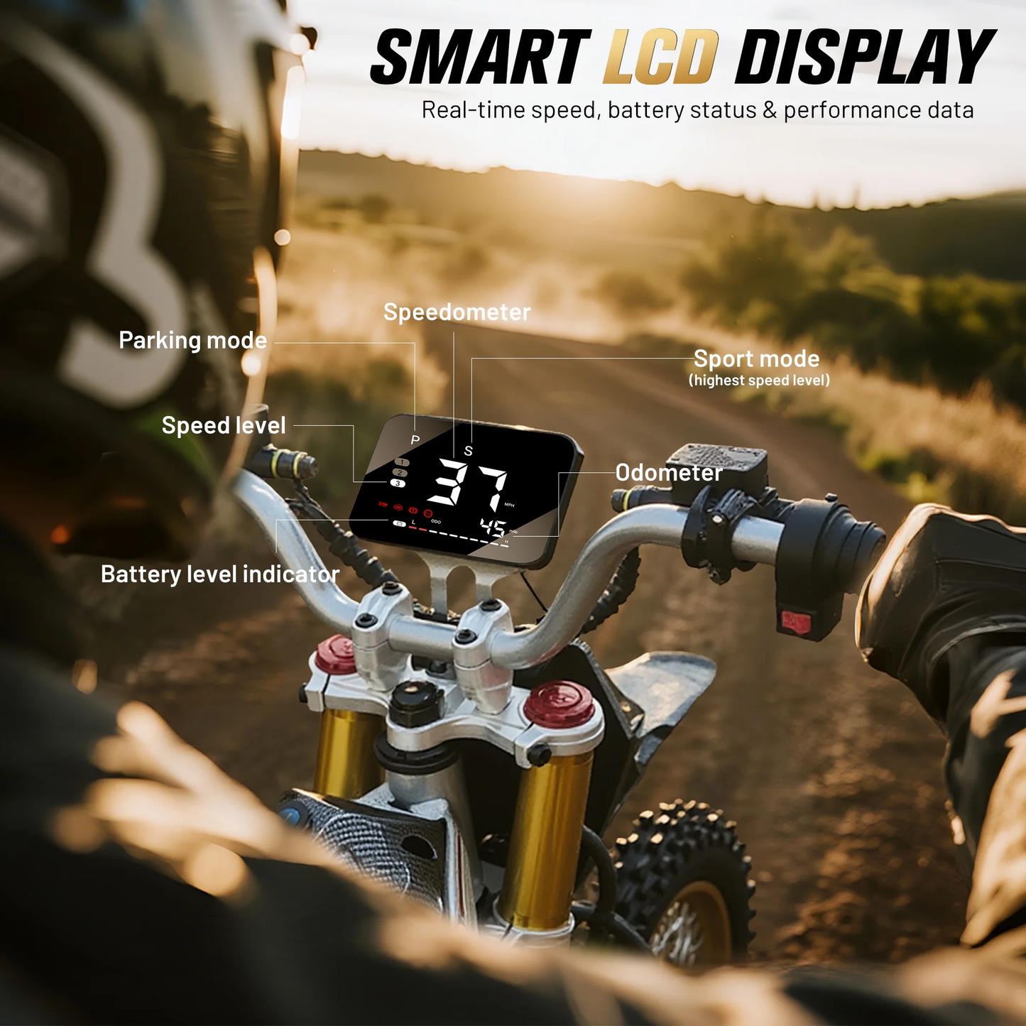 Aoemoe 48V Electric Dirt Bike 3000W (Peak Power)55km/h(White)