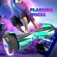 Off Road Electric Scooter with LED Lights & 400W Motor, Tcdjtc Hover Self-Balance Scooter for Kids Board, Electric Scooter with Bluetooth Speakers, Kids Scooter with 9MPH Max Speed, All Terrain