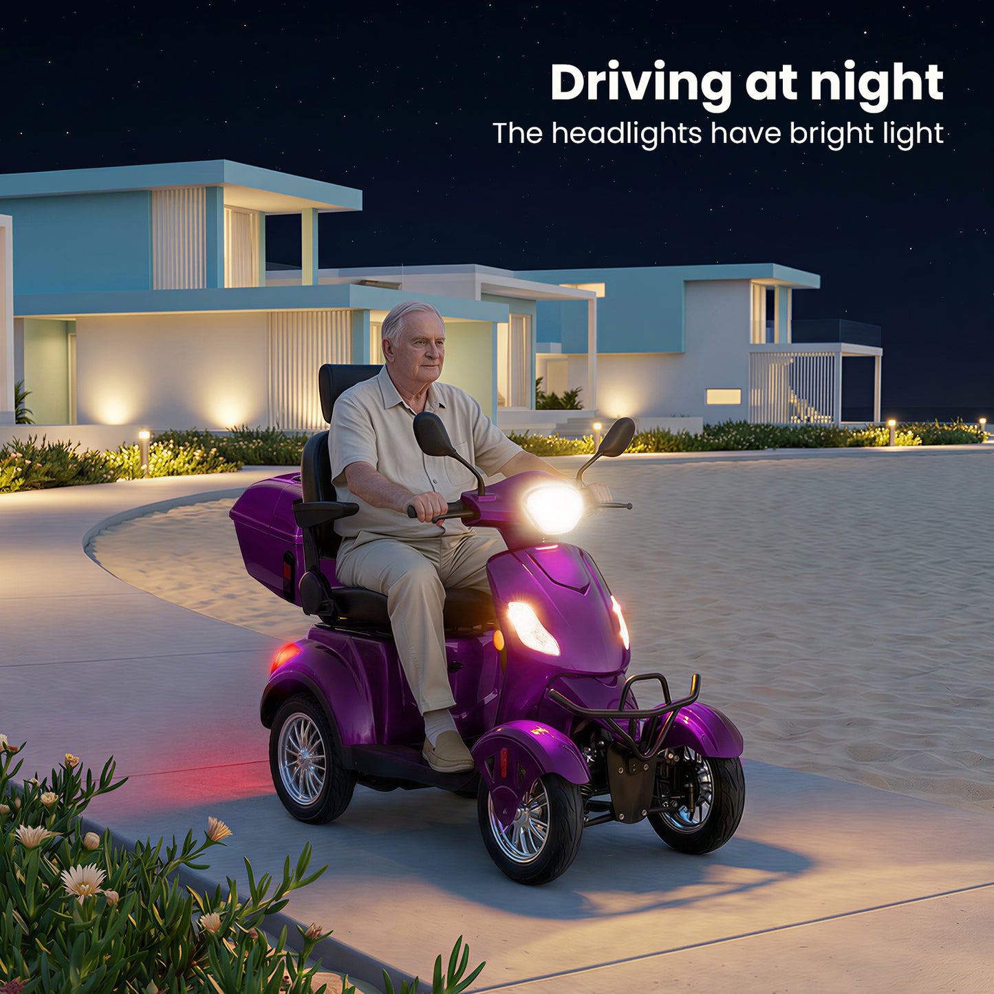 Mosta 4 Wheel Mobility Scooters for Seniors, Adult Scooter with 800W Motor, Heavy Duty Electric Scooter with 500 lb Capacity, 31 Miles Long Range and Speed Adjust Medical Scooter