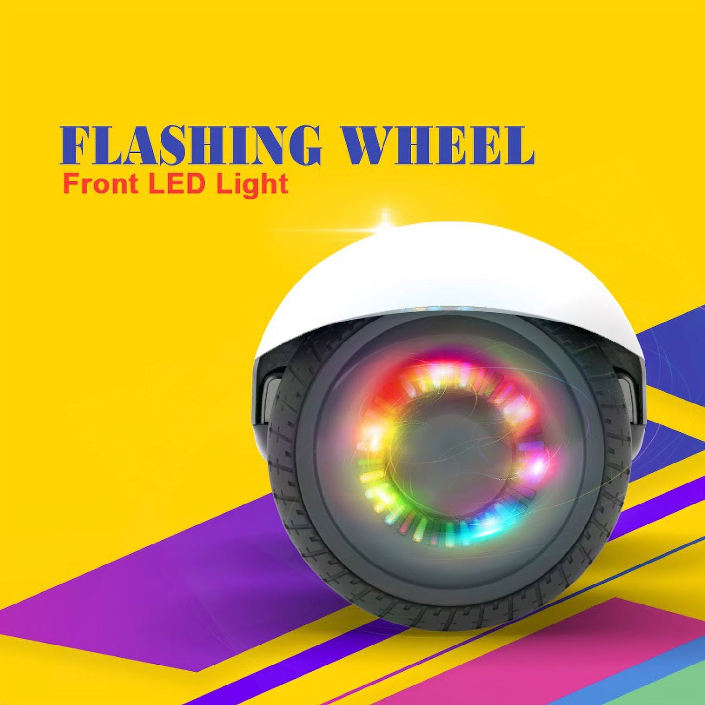 Hoverstar Bluetooth hover board 6.5 In. Listed Two-Wheel Self Balancing Flash Wheel Electric Scooter with LED Light White