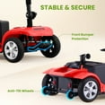 Arshin Upgrade 4 Wheels Mobility Scooters for Seniors & Adult,Foldable Mobility Wheelchair for Adult,All Terrain Motorized Scooters with 300 LBS,Long Travel Range,Basket,Rotating Seat,Red
