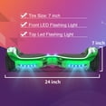 Off Road Electric Scooter with LED Lights & 400W Motor, Tcdjtc Self-Balance Scooter for Kids, Electric Scooter with Bluetooth Speakers, Kids Scooter with 9MPH Max Speed, All Terrain Scooter