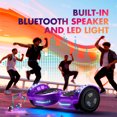 Hoverboard for Kids with 9 mph Max Speed, Tcdjtc Electric Scooters with LED Lights & Bluetooth Speakers, All Terrain Hoverboard for Adults, Off Road Hoverboard with UL2272 Certified