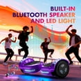 Tcdjtc Hoverboard with Bluetooth and Led Lights, Balance Board for Kids, Kids Outdoor Toys with 9 Mph Max Speed, All Terrain Hoverboard with UL 2272 Safety Standard