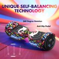 Electric Scooter with Bluetooth Speakers, Hover Off Road Board Electric Scooter with LED Lights & 400W Motor, Kids Scooter with 9MPH Max Speed, Tcdjtc Self-Balance Scooter for Kids