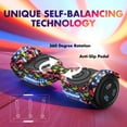 Tcdjtc Hoverboard with Bluetooth and Led Lights, Balance Board for Kids, Kids Outdoor Toys with 9 Mph Max Speed, All Terrain Hoverboard with UL 2272 Safety Standard