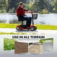 Arshin Mobility Scooter,4 Wheel Mobility Scooter for Adults,Senior, Electric Powered Chargeable Device for Travel,Red