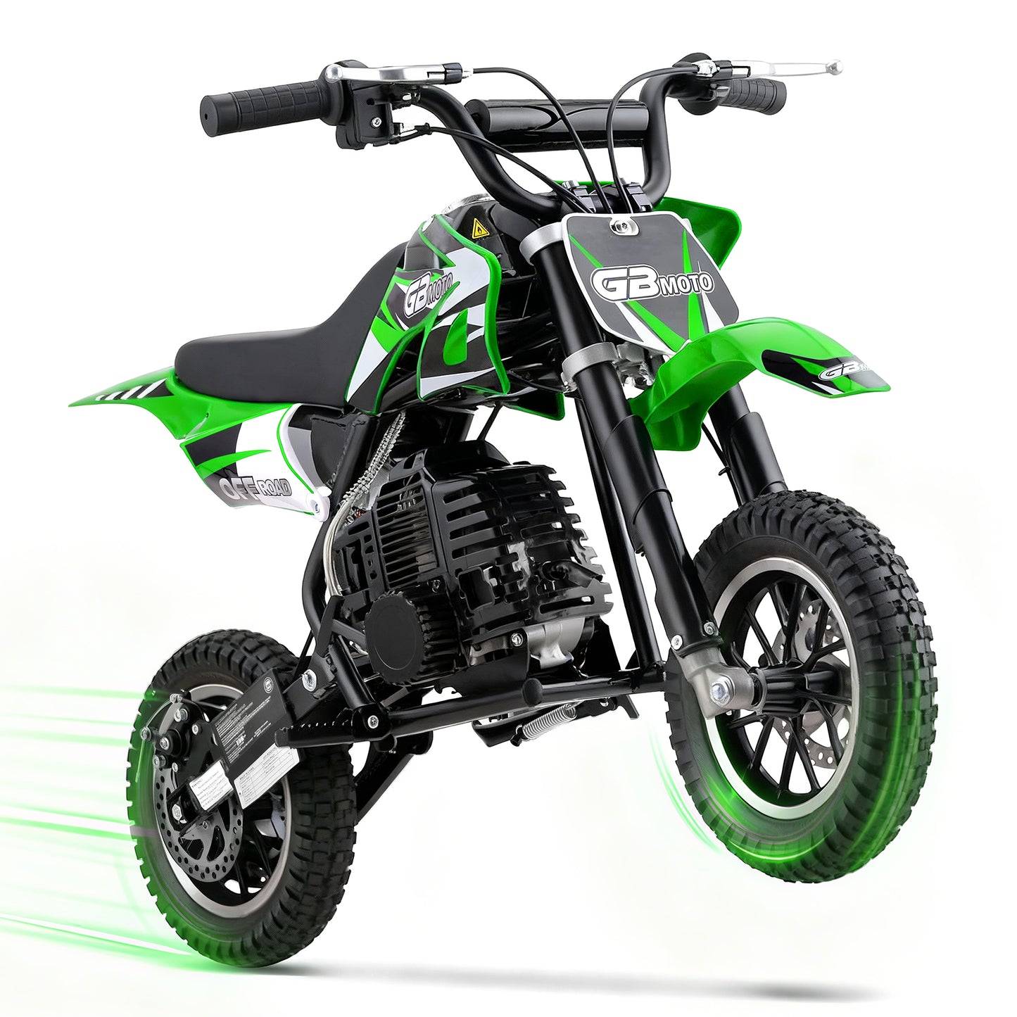 QEASET 49CC Dirt Bike, Mini Bike 2-Stroke Gas Powered off Road with Max Speed 20MPH, Pull Start