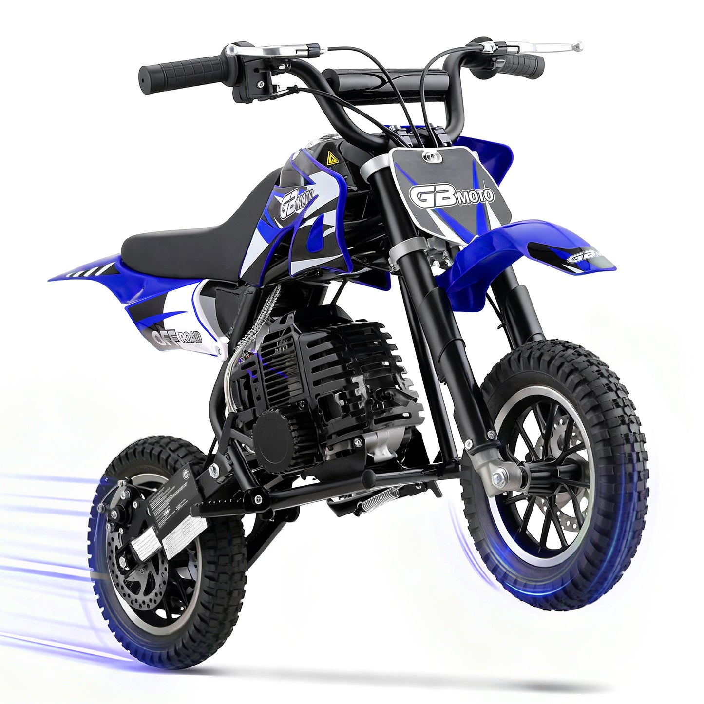 QEASET 49CC Dirt Bike, Mini Bike 2-Stroke Gas Powered off Road with Max Speed 20MPH, Pull Start