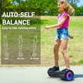 Tcdjtc Hover Board with Dual Motor, Balance Board with Bluetooth Speakers and LED Lights
