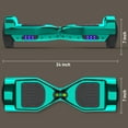 Off Road Electric Scooter with LED Lights & 400W Motor, Tcdjtc Self-Balance Scooter for Kids, Electric Scooter with Bluetooth Speakers, Kids Scooter with 9MPH Max Speed, All Terrain Scooter