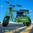 Tcdjtc 99cc Gas Powered Mini Dirt Bike, 21MPH Off-Road Motorcycle for Kids and Adults, Dual Disc Brakes, Rear Suspension, As Gifts for Kids, Halloween Gift, Christmas Gift