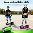 Tcdjtc Hover Self-Balance Scooter for Kids Board, Off Road Electric Scooter with LED Lights & 400W Motor, Electric Scooter with Bluetooth Speakers, Kids Scooter with 9MPH Max Speed