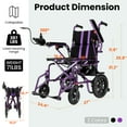 Foldable Electric Wheelchairs for Adults, Tcdjtc Power Wheelchair with 15 Miles Travel Range, Motorized Wheelchairs for Seniors, Light Weight Wheelchairs Foldable for Senior Support 397 lbs