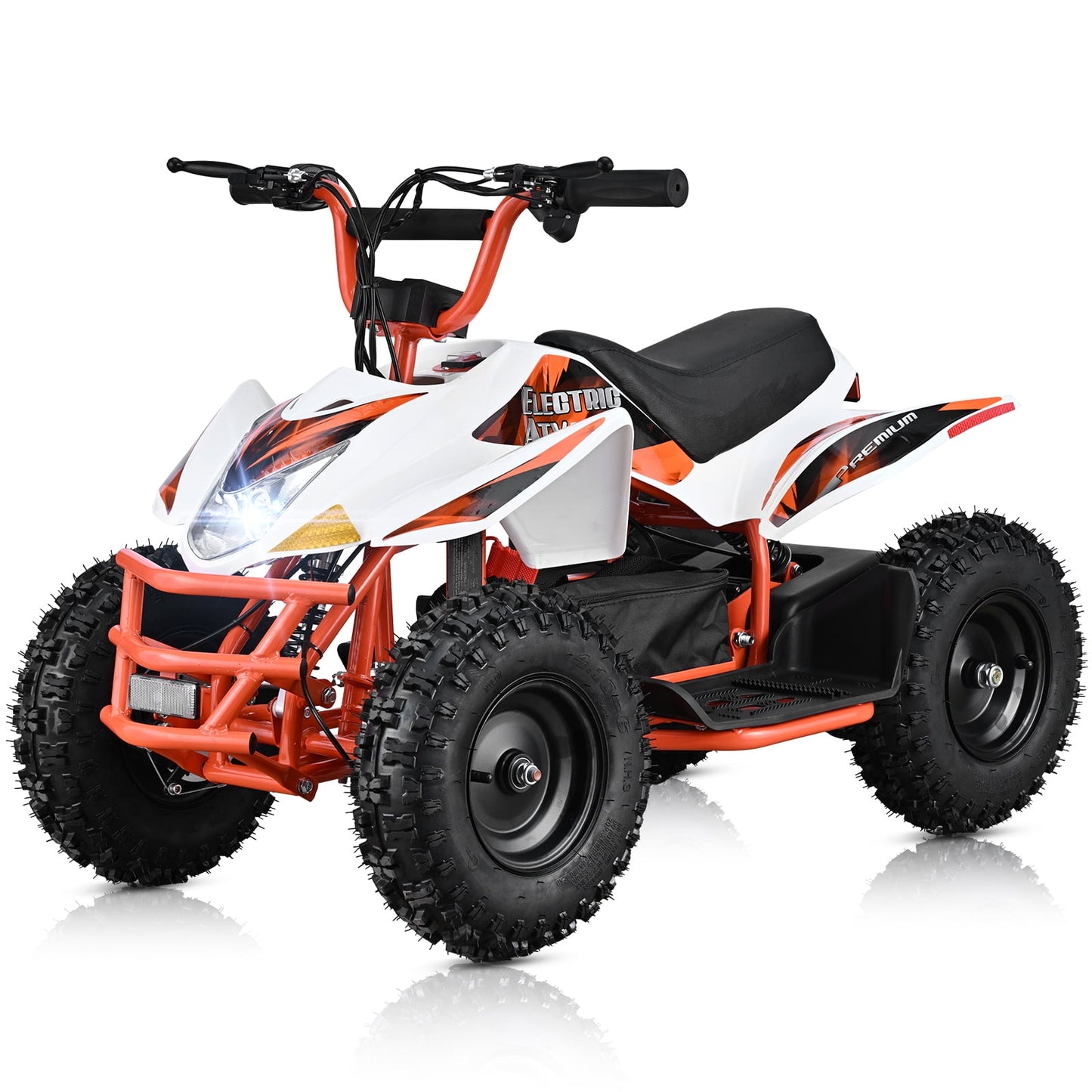 QEASET 500W Sport Ride – 15 mph Speed, 36V Battery, 45–60 Min Run Time, Orange