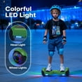 Tcdjtc Hoverboard with Bluetooth and Led Lights, Balance Board for Kids, Kids Outdoor Toys with 9 Mph Max Speed, All Terrain Hoverboard with UL 2272 Safety Standard