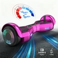 Tcdjtc Hover Self-Balance Scooter for Kids Board, Off Road Electric Scooter with LED Lights & 400W Motor, Electric Scooter with Bluetooth Speakers, Kids Scooter with 9MPH Max Speed