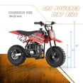 49cc Gas Dirt Bike for Kids, Tcdjtc Kids Dirt Bike with 20MPH Max Speed, Mini Dirt Bike with 2-Stroke, Mini Bike with Disc Brakes, Kids Motorcycle with 27 Miles Max Range, Gas Powered Bike