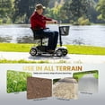 Arshin Mobility Scooter,4 Wheel Mobility Scooter for Adults,Senior, Electric Powered Chargeable Device for Travel,Silver