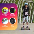 Electric Scooter with Bluetooth Speakers, Hover Off Road Board Electric Scooter with LED Lights & 400W Motor, Kids Scooter with 9MPH Max Speed, Tcdjtc Self-Balance Scooter for Kids