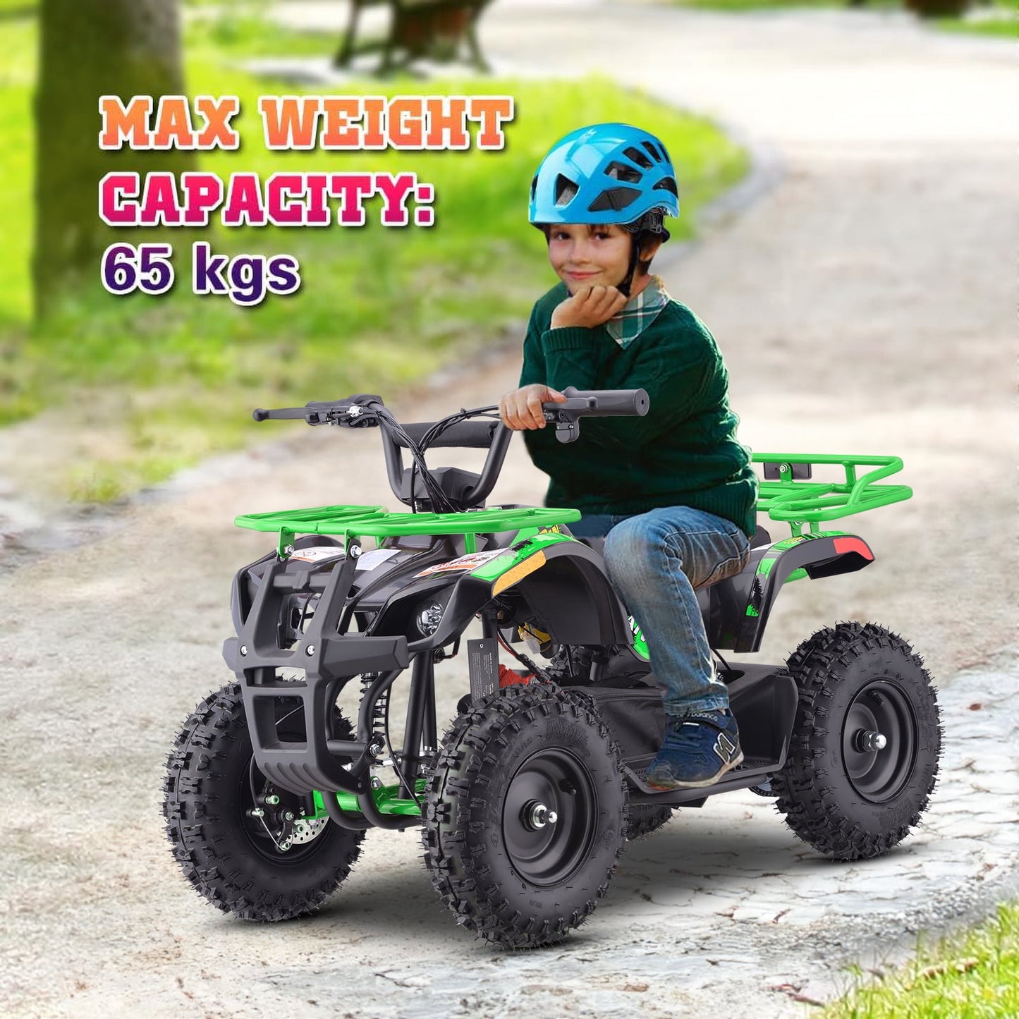 Arshin 36V 4 Wheelers Electric ATV,15mph Max Speed,Parent Speed Control,Dual Suspensions,Age 13+