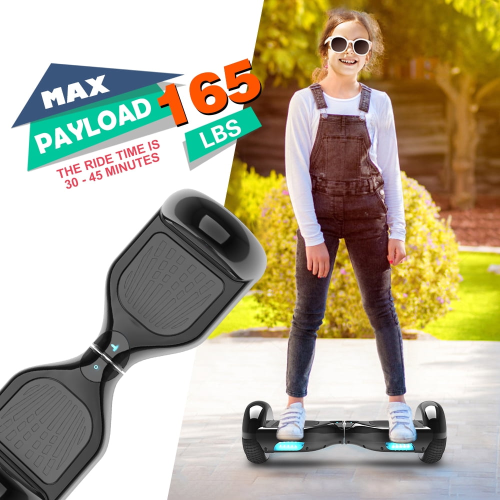 MOSTA All Terrain Self-Balance Scoote ,Electric Scooter Board for Kids & Adults with Bluetooth and Led Lights,6.5 inch,165 lbs capacity Perfect Gift
