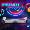 Hover Off Road Board Electric Scooter with LED Lights & 400W Motor, Kids Scooter with 9MPH Max Speed, Electric Scooter with Bluetooth Speakers, Tcdjtc Self-Balance Scooter for Kids
